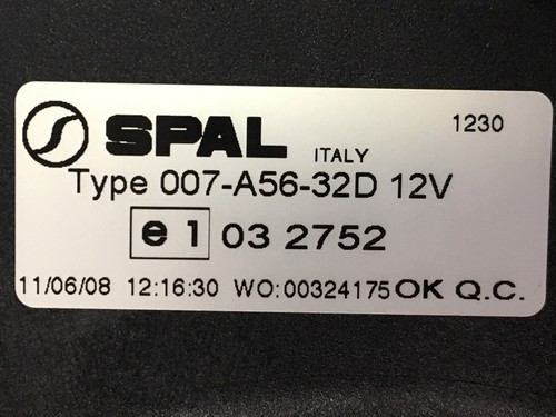 New spal 007 - new, 12volt